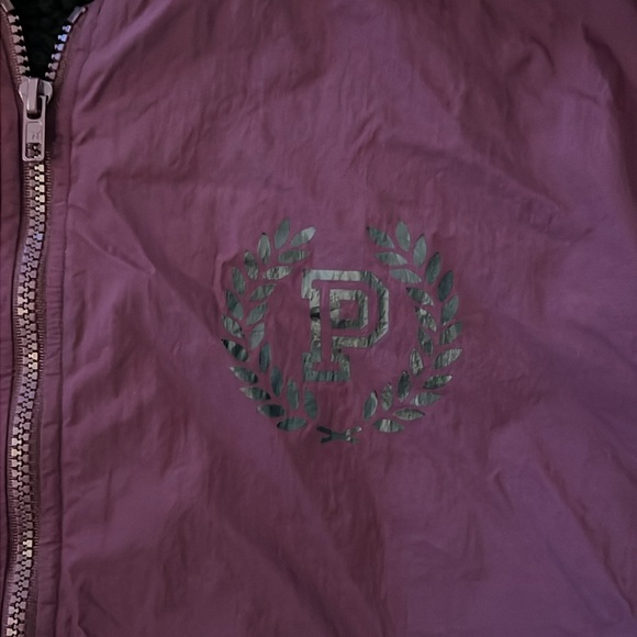 Pink Victoria Secret Zip Up Puffer Coat Womens M/L - Picture 4 of 11